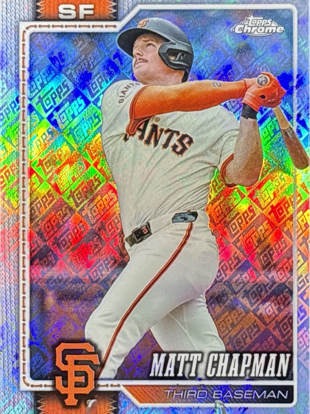 Topps Chrome Matt Chapman San Francisco Giants - Refractor